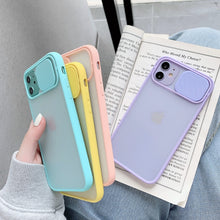 Load image into Gallery viewer, Camera Lens Protection Phone Case on For iPhone 11 12 Pro Max 8 7 6 6s Plus Xr XsMax X Xs SE 2020 12 Color Candy Soft Back Cover