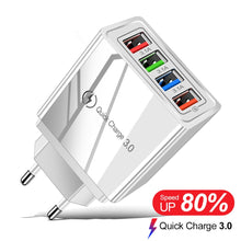 Load image into Gallery viewer, EU/US Plug USB Charger Quick Charge 3.0 For Phone Adapter for Huawei Mate 30 Tablet Portable Wall Mobile Charger Fast Charger
