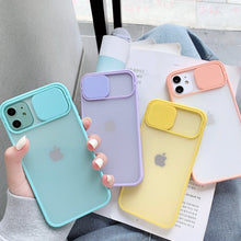 Load image into Gallery viewer, Camera Lens Protection Phone Case on For iPhone 11 12 Pro Max 8 7 6 6s Plus Xr XsMax X Xs SE 2020 12 Color Candy Soft Back Cover
