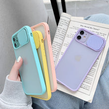 Load image into Gallery viewer, Camera Lens Protection Phone Case on For iPhone 11 12 Pro Max 8 7 6 6s Plus Xr XsMax X Xs SE 2020 12 Color Candy Soft Back Cover
